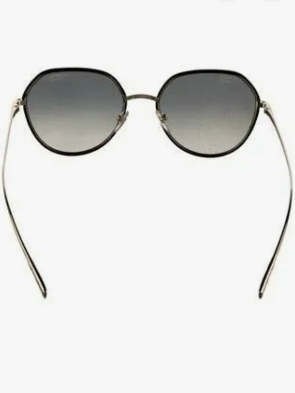 CHANEL - Interlocking CC Logo Oversize Sunglasses in Black/Gold Style #4251-J